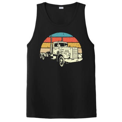 Retro Trucker Gift Big Rig Hauler Truck Driver Trucking Cool Gift PosiCharge Competitor Tank