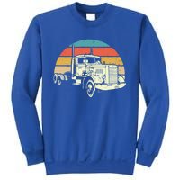 Retro Trucker Gift Big Rig Hauler Truck Driver Trucking Cool Gift Sweatshirt