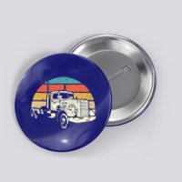 Retro Trucker Gift Big Rig Hauler Truck Driver Trucking Cool Gift Button