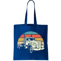 Retro Trucker Gift Big Rig Hauler Truck Driver Trucking Cool Gift Tote Bag