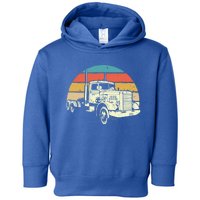 Retro Trucker Gift Big Rig Hauler Truck Driver Trucking Cool Gift Toddler Hoodie