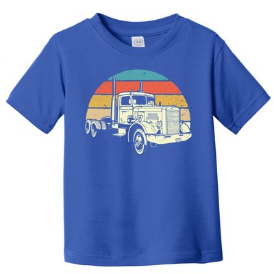 Retro Trucker Gift Big Rig Hauler Truck Driver Trucking Cool Gift Toddler T-Shirt