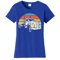 Retro Trucker Gift Big Rig Hauler Truck Driver Trucking Cool Gift Women's T-Shirt