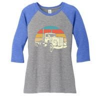 Retro Trucker Gift Big Rig Hauler Truck Driver Trucking Cool Gift Women's Tri-Blend 3/4-Sleeve Raglan Shirt