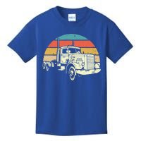 Retro Trucker Gift Big Rig Hauler Truck Driver Trucking Cool Gift Kids T-Shirt