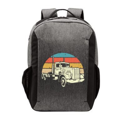 Retro Trucker Gift Big Rig Hauler Truck Driver Trucking Cool Gift Vector Backpack