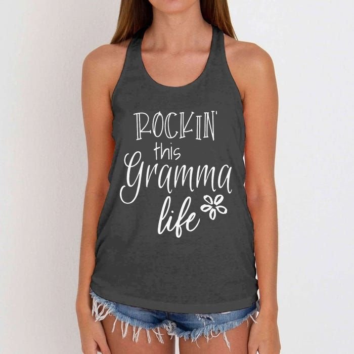 Rockin This Gramma Life Special mother for Grandma Women's Knotted Racerback Tank