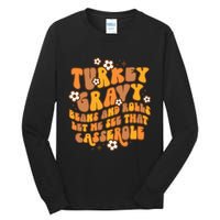 Retro Turkey Gravy Beans And Rolls Let Me See That Casserole Tall Long Sleeve T-Shirt