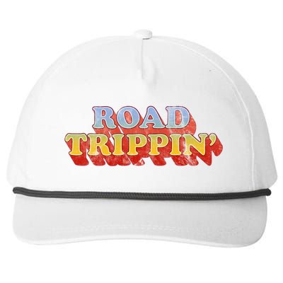 Road Trippin Great Gift Retro 70s Style Road Trip Gift Snapback Five-Panel Rope Hat