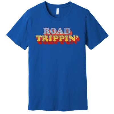 Road Trippin Great Gift Retro 70s Style Road Trip Gift Premium T-Shirt