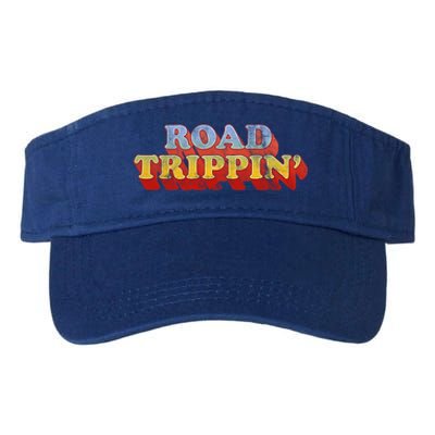 Road Trippin Great Gift Retro 70s Style Road Trip Gift Valucap Bio-Washed Visor