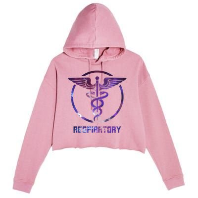 Respiratory Therapist Gift Respiratory Therapy Design Cool Gift Crop Fleece Hoodie