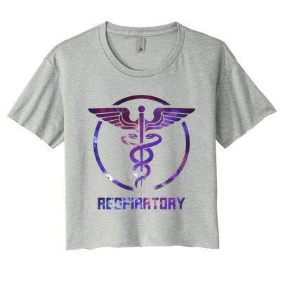 Respiratory Therapist Gift Respiratory Therapy Design Cool Gift Women's Crop Top Tee