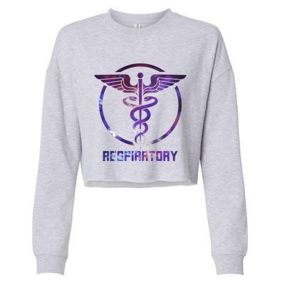 Respiratory Therapist Gift Respiratory Therapy Design Cool Gift Cropped Pullover Crew