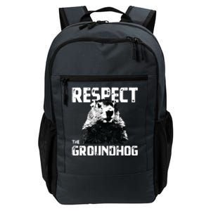 Respect The Groundhog Funny Woodchuck Daily Commute Backpack