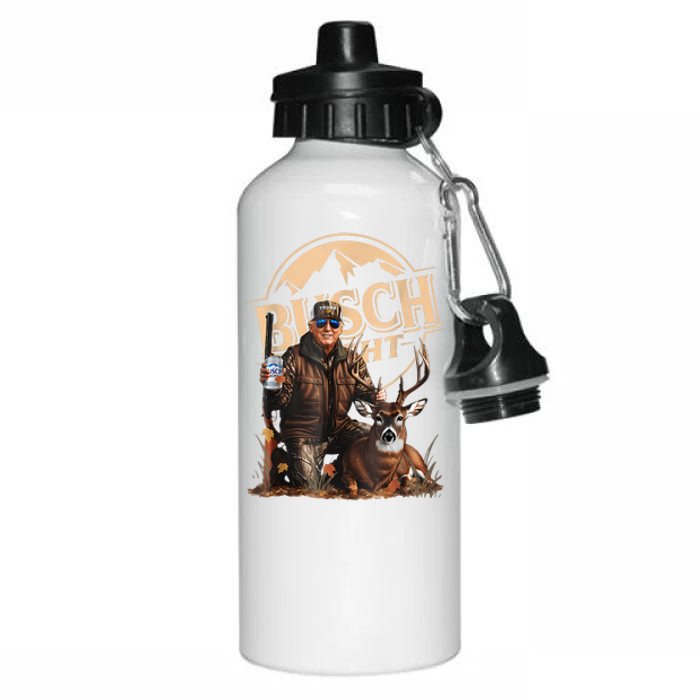 Retro Trump Hunting Deer Funny Beer Drinking Beer Hunting Aluminum Water Bottle