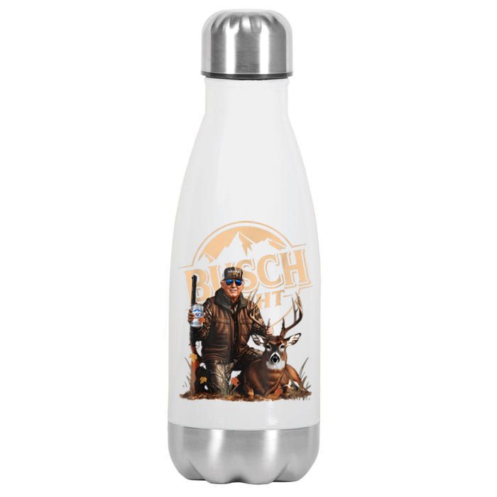 Retro Trump Hunting Deer Funny Beer Drinking Beer Hunting Stainless Steel Insulated Water Bottle