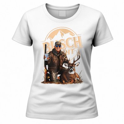 Retro Trump Hunting Deer Funny Beer Drinking Beer Hunting Women's T-Shirt