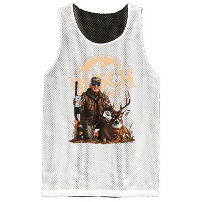 Retro Trump Hunting Deer Funny Drinking Beer Hunting On Back Mesh Reversible Basketball Jersey Tank