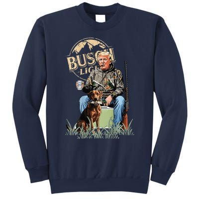 Retro Trump Hunting Deer Funny Beer Drinking Hunting Gift Sweatshirt