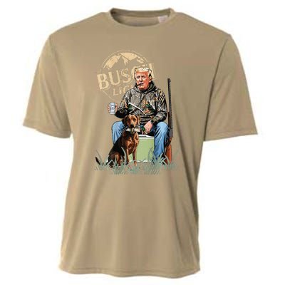 Retro Trump Hunting Deer Funny Beer Drinking Hunting Gift Cooling Performance Crew T-Shirt