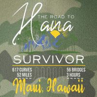 Road To Hana Survivor Curvy Palm Maui Hawaii Lover Legacy Tie Dye Trucker Hat