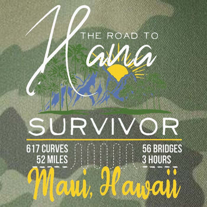 Road To Hana Survivor Curvy Palm Maui Hawaii Lover Legacy Tie Dye Trucker Hat