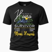 Road To Hana Survivor Curvy Palm Maui Hawaii Lover Cooling Performance Crew T-Shirt