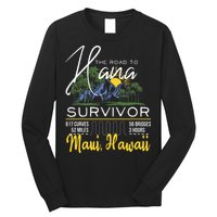 Road To Hana Survivor Curvy Palm Maui Hawaii Lover Long Sleeve Shirt