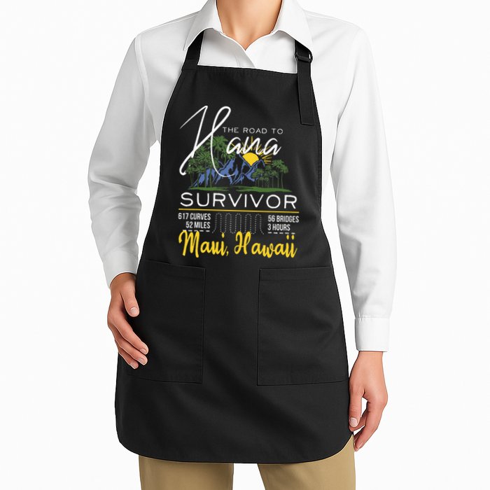 Road To Hana Survivor Curvy Palm Maui Hawaii Lover Apron