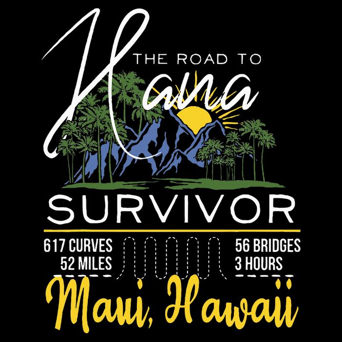 Road To Hana Survivor Curvy Palm Maui Hawaii Lover Apron