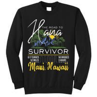Road To Hana Survivor Curvy Palm Maui Hawaii Lover Sweatshirt