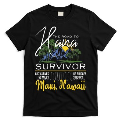 Road To Hana Survivor Curvy Palm Maui Hawaii Lover T-Shirt