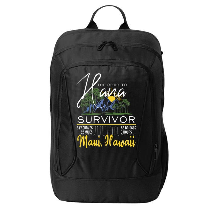 Road To Hana Survivor Curvy Palm Maui Hawaii Lover City Backpack