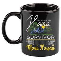 Road To Hana Survivor Curvy Palm Maui Hawaii Lover 11oz C Handle Ceramic Mug