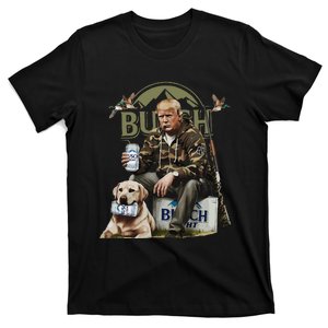 Retro Trump Hunting Deer Funny Drinking Beer Hunting Gift T-Shirt