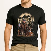 Retro Trump Hunting Deer Funny Beer Drinking Beer Hunting Cooling Performance Crew T-Shirt