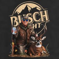 Retro Trump Hunting Deer Funny Beer Drinking Beer Hunting Adult Drive Performance Visor