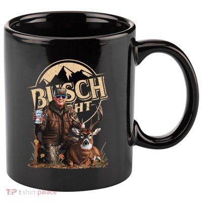Retro Trump Hunting Deer Funny Beer Drinking Beer Hunting 11oz C Handle Ceramic Mug