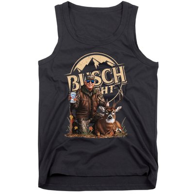 Retro Trump Hunting Deer Funny Beer Drinking Beer Hunting Tank Top