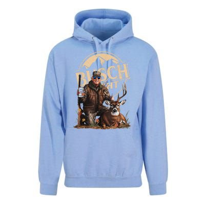 Retro Trump Hunting Deer Funny Beer Drinking Beer Hunting Unisex Surf Hoodie