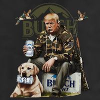 Retro Trump Hunting Deer Funny Beer Drinking Beer Hunting Cool Comfort Performance Bucket Hat