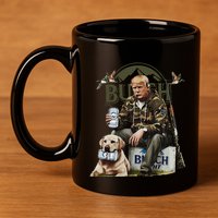 Retro Trump Hunting Deer Funny Beer Drinking Beer Hunting 11oz C Handle Ceramic Mug