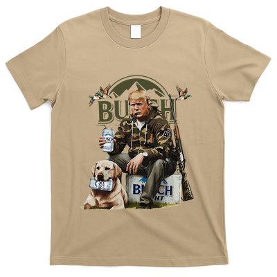 Retro Trump Hunting Deer Funny Beer Drinking Beer Hunting T-Shirt