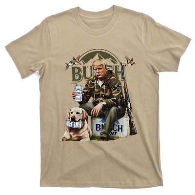 Retro Trump Hunting Deer Funny Beer Drinking Beer Hunting T-Shirt