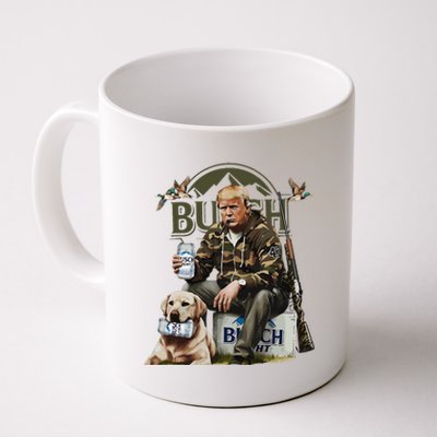 Retro Trump Hunting Deer Funny Beer Drinking Beer Hunting Coffee Mug