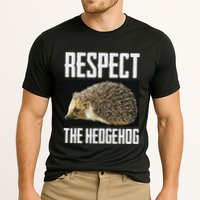 Respect The Hedgehog Cool Spiny Mammal Photo Graphic Cooling Performance Crew T-Shirt