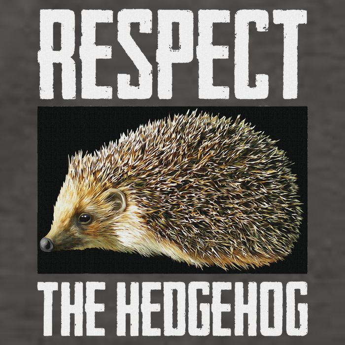 Respect The Hedgehog Cool Spiny Mammal Photo Graphic Vector Backpack