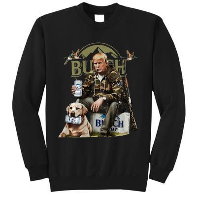 Retro Trump Hunting Deer Funny Beer Drinking Hunting Sweatshirt