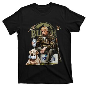 Retro Trump Hunting Deer Funny Beer Drinking Hunting T-Shirt